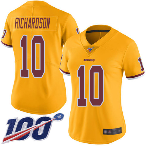 Washington Redskins Limited Gold Women Paul Richardson Jersey NFL Football 10 100th Season Rush
